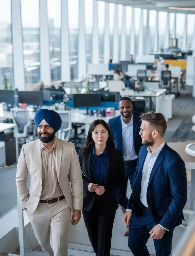 Trainer guiding participants through customer journey mapping.