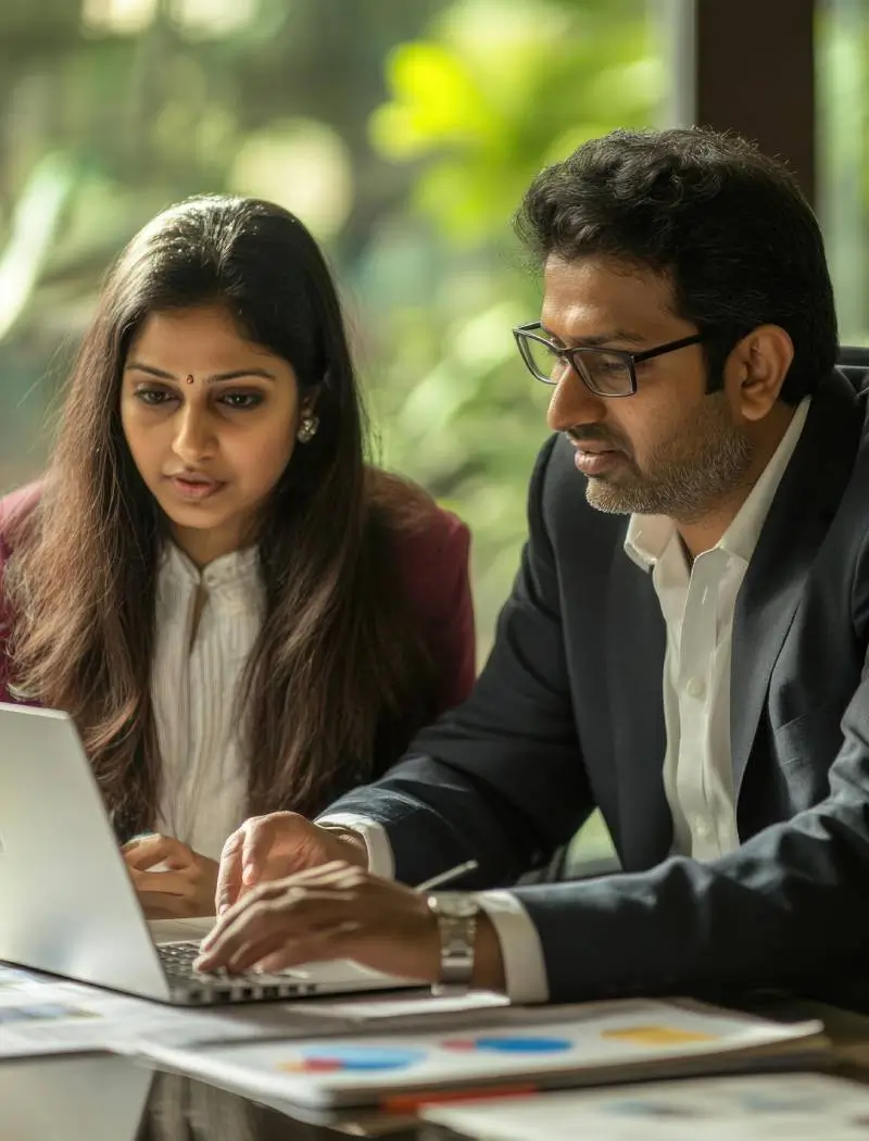 Participants applying SWOT analysis in a group activity.